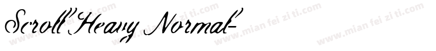 Scroll Heavy Normal字体转换